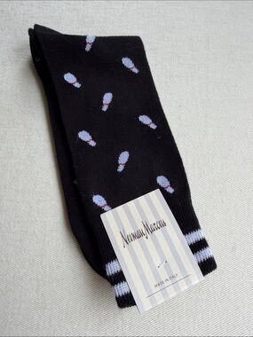 Neiman Marcus Black BOWLING Socks